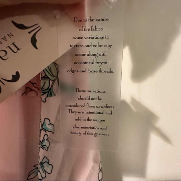 Nanette Lepore Floral Midi Dress size 6 NWT -sheer pale pink - Picture 9 of 10